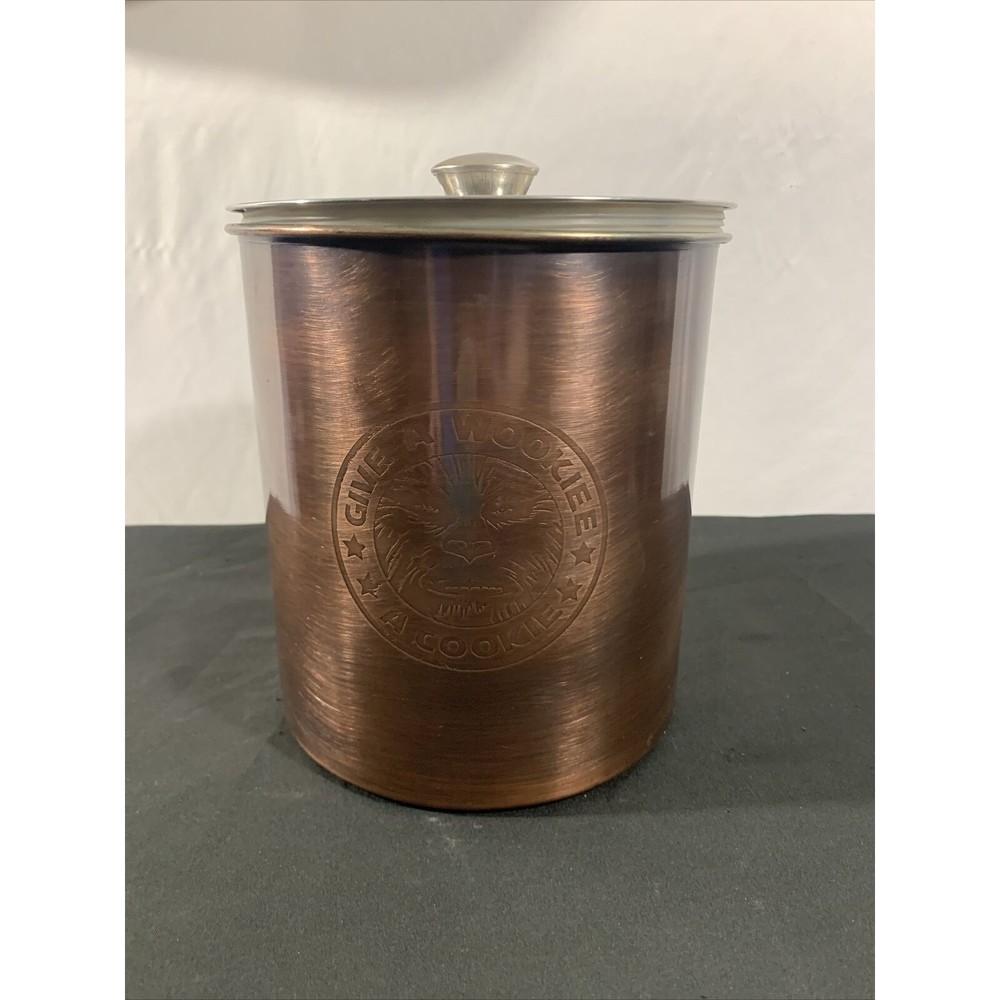 Star Wars Chewbacca Pet Treat Jar Dog Cat "Give a Wookie a Cookie" 7" x 6" x 6"